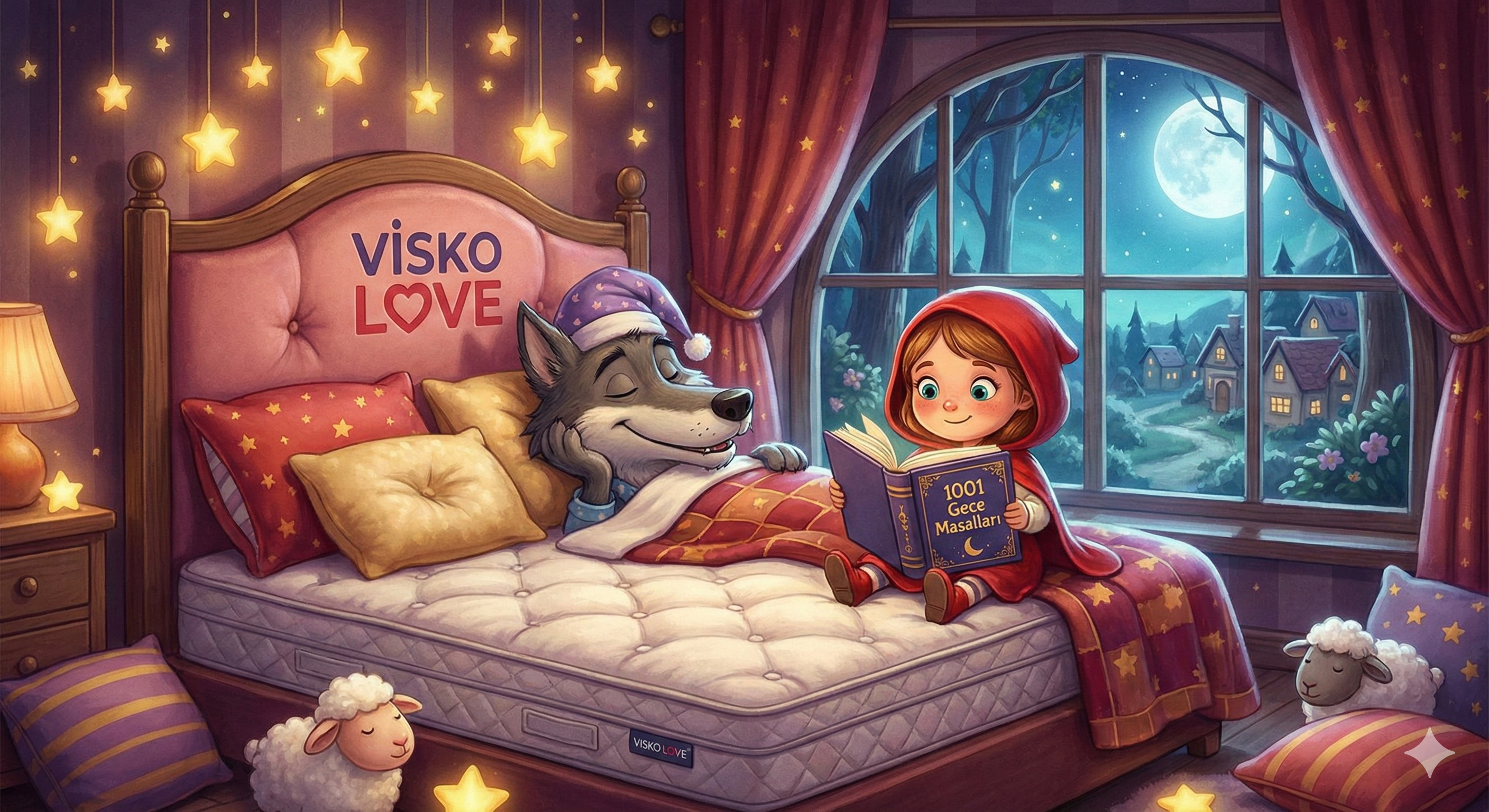 Visko Love 1001 Gece Masalları – Kırmızı Başlıklı Kız ve Kurt’un Uyku Planı